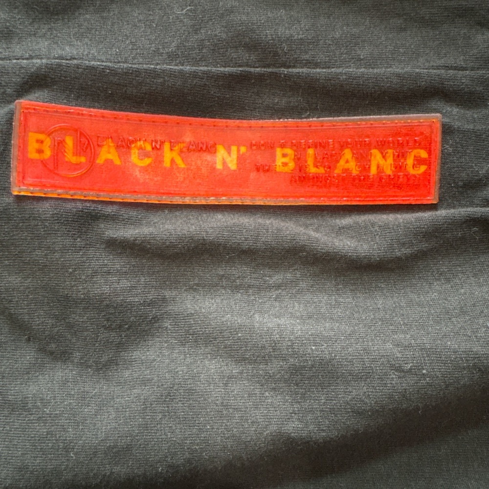 Black N Blanc Techwear Graphic Pocket Tee Medium Black Utility Streetwear - Picture 5 of 7